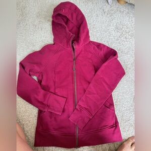 Lululemon Athletica Maroon Zip-Up Hoodie